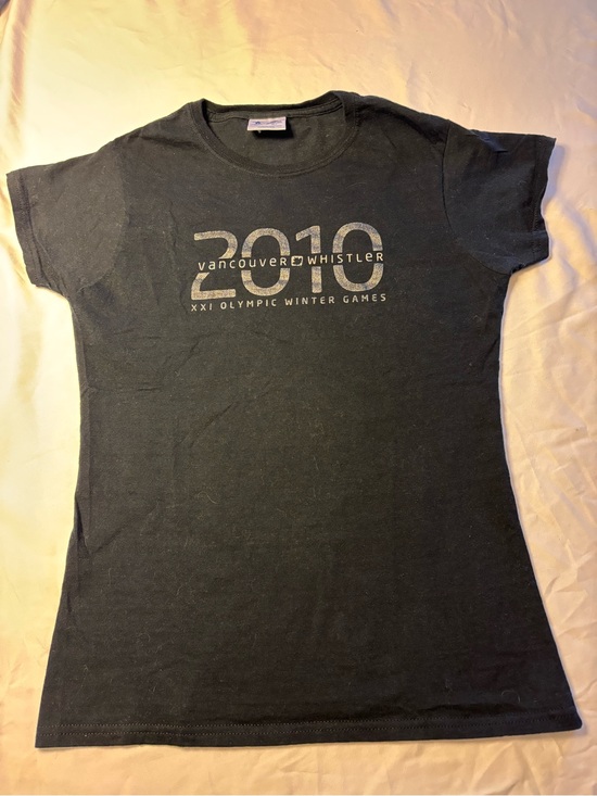 Usa Olympics Tops - Women’s 2010 Vancouver Whistler Olympic Graphic Tee - Black